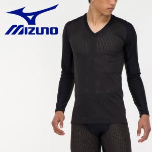 メール便送料無料 ミズノ MIZUNO テニス/ソフトテニス ドライエアロフローインナーシャツ(ロングスリーブ/ラケットスポーツ) 62JA205009 メンズ｜ezone