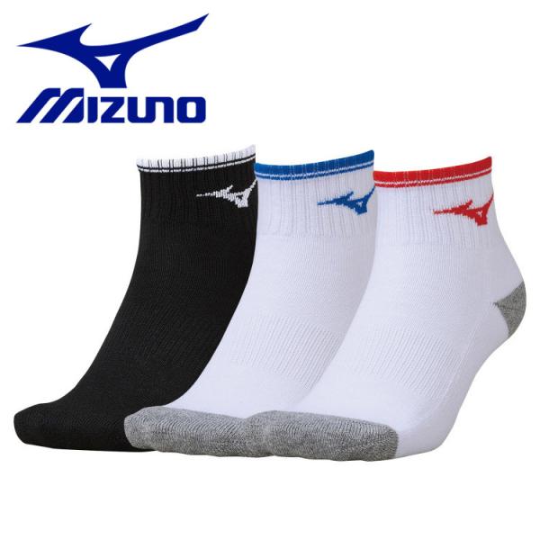 メール便送料無料 ミズノ MIZUNO テニス ショートソックス 靴下 (3足組) 62JX2Z10...