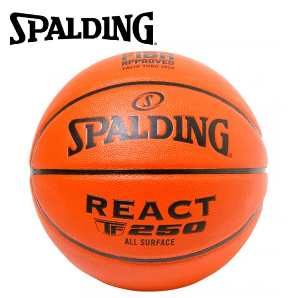 スポルディング BASKETBALL リアクト TF-250 JBA 合成皮革 7号球 77-081...