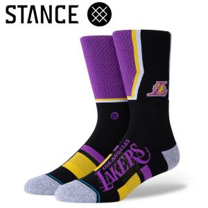 今だけ半額セール スタンス STANCE 靴下 ソックス NBA チームソックス LAKERS ロサンゼルス レイカーズ A545A20LACPUR メンズ レディース