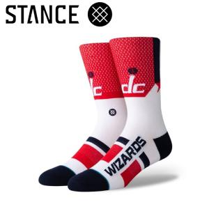 今だけ半額セール スタンス STANCE 靴下 ソックス NBA チームソックス WIZARDS ワシントン ウィザー A545A20WSCRED メンズ