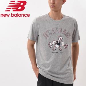  ニューバランス Tenacity ヘザーテックグラフィックTシャツ AMT11071-AGM メンズ