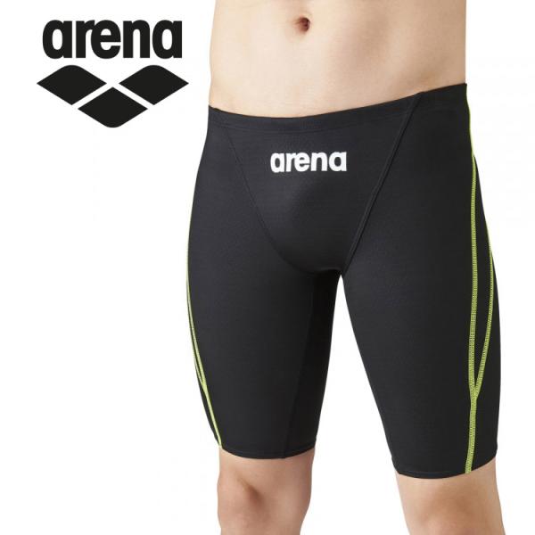 アリーナ arena 水泳 水着 ハーフスパッツ メンズ ARN-1022M-BKYL メール便送料...