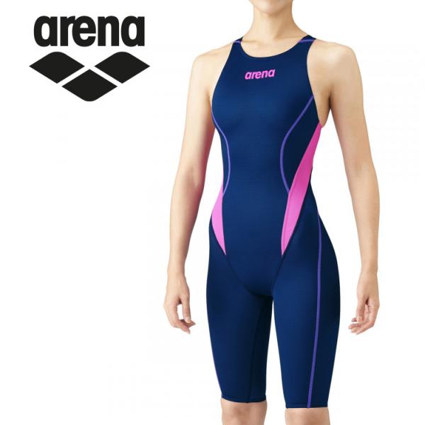 アリーナ arena 水泳 水着 ハーフスパッツ クロスバック レディース ARN-1024W-NV...