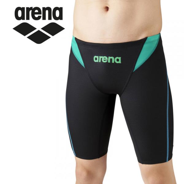 アリーナ arena 水泳 水着 ハーフスパッツ メンズ ARN-1026M-BKGN メール便送料...