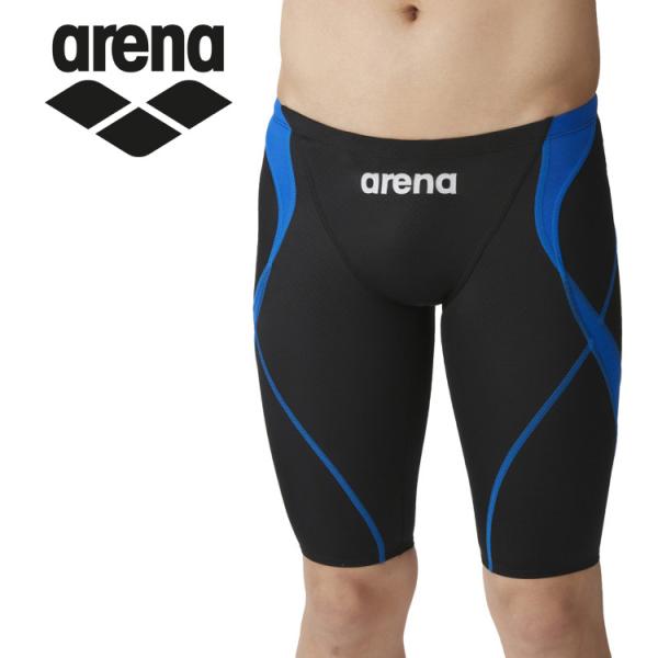 アリーナ 水泳 レーシングスパッツ ハーフレッグ メンズ ARN-4022M-BKBU メール便送料...