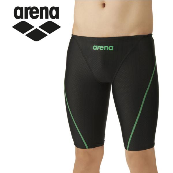 アリーナ arena 水泳 競泳 レーシングスパッツ ハーフレッグ AS4FRC52M-BKBK メ...