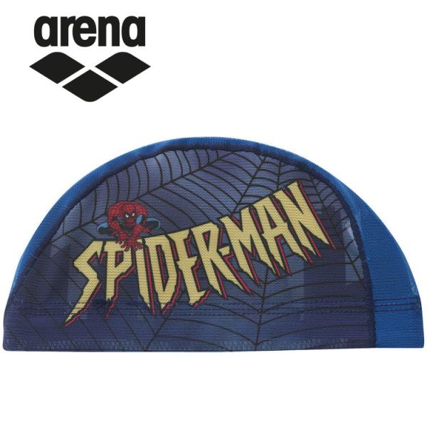 アリーナ arena 水泳 競泳 メッシュキャップ 昇華プリント AS4FSC80U-NVGY メー...