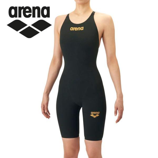 アリーナ arena レーシングワンピーススパッツ オープンバック ハーフレッグ AS6SRC10G...