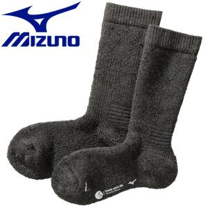 メール便送料無料 ミズノ MIZUNO アウトドア 【発熱素材】ブレスサーモ ウール 極厚ソックス 靴下  レディース B2JX970408｜ezone