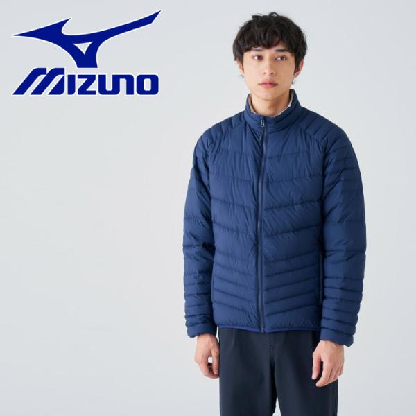 ミズノ MIZUNO 発熱素材 ブレスサーモライトウェイトダウンジャケット メンズ B2ME1502...