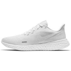 ナイキ ウィメンズ レボリューション ランニング 5 BQ3207-104 レディースシューズ 白靴 ホワイト 白スニーカー 通学 通学靴 通勤 通勤靴