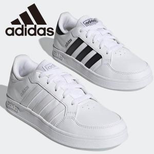 アディダス BREAKNET K ジュニア シューズ 子供靴 靴 くつ 新作 白靴 ホワイト 通学 白スニーカー 通学靴