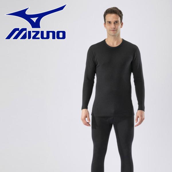 ミズノ MIZUNO 発熱素材 ブレスサーモアンダーウエア 厚手ウール for 極寒 クルーネック長...