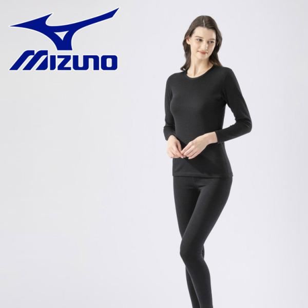 ミズノ MIZUNO 発熱素材 ブレスサーモアンダーウエア 厚手ウール for 極寒 クルーネック長...