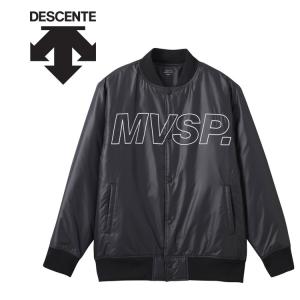 お買い得スペシャルプライス デサント DESCENTE ムーブスポーツ MOVESPORT MVSP  HEATNAVI ビックロゴ 中綿ボマージャケット メンズ DMMWJC43-BK｜ezone