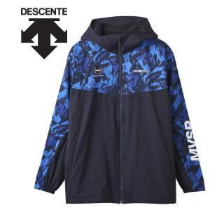 デサント DESCENTE ムーブスポーツ MOVESPORT MVSP HEATNAVI 総柄グラフィック スリーブロゴ フルジップフーディー フード パーカー メンズ DMMWJF30-BLNV｜ezone