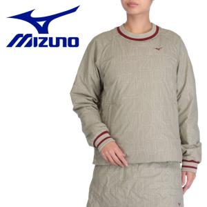 ミズノ MIZUNO ゴルフ 【発熱素材】ブレスサーモ テックライニングクルーネックダウン E2ME270397 レディース｜ezone