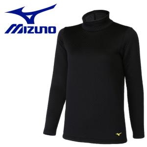 メール便送料無料 ミズノ MIZUNO ゴルフ 【発熱素材】ブレスサーモ バイオネクスト デラックスウォームハイネック長袖 E2MJ272009 レディース｜ezone