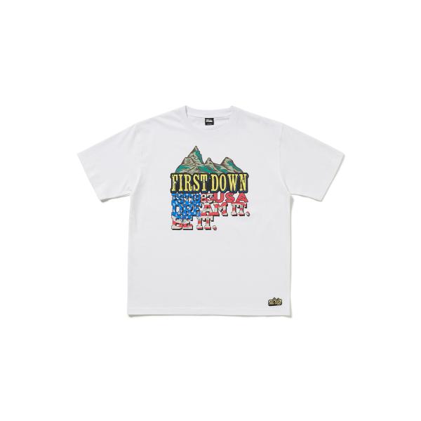 FIRST DOWN USA S/S GRAFHIC TEE F101049-01 メンズ レディー...
