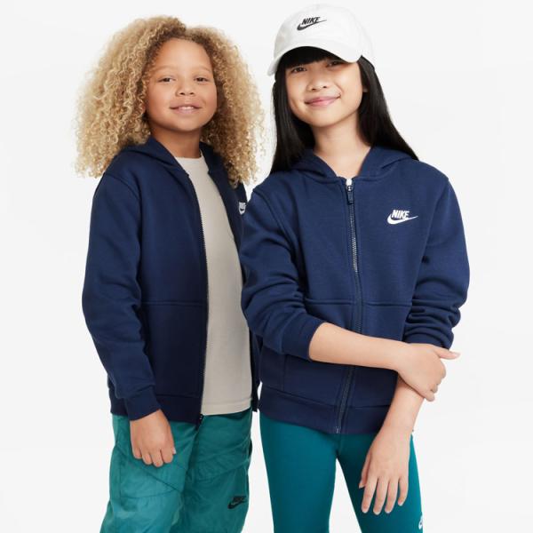 ナイキ YTH NSW クラブ フリース フルジップ L/S フーディ LBR FD3004-410...