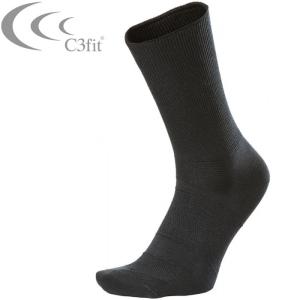 C3fit(シースリーフィット) アーチサポート レギュラーソックス(ビジネス) メンズ レディース GC29351-BK メール便送料無料
