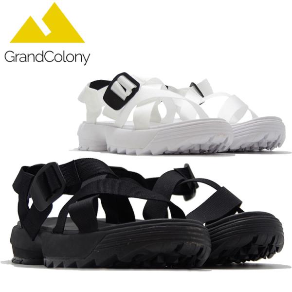 GRAND COLONY グランドコロニー リサイクルナイロン テープサンダル スポーツサンダル メ...