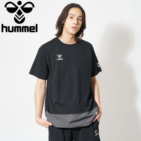 期間限定お買い得プライス メール便送料無料 ヒュンメル hummel PLAYウーブンミックス Tシ...