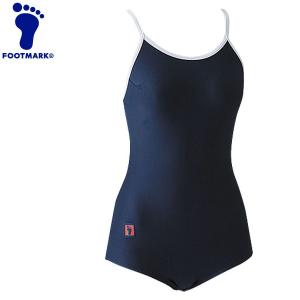 メール便 フットマーク 水泳 ツーウェイ水着 白パイピング100〜150cm 水着 101504J1-08 返品不可