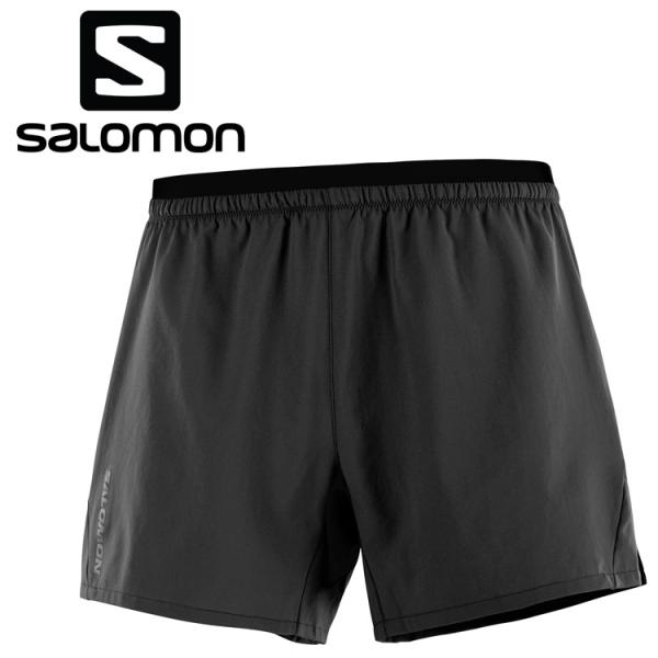 メール便送料無料 サロモン CROSS 5 SHORTS NO L M DEEP BLACK LC1...