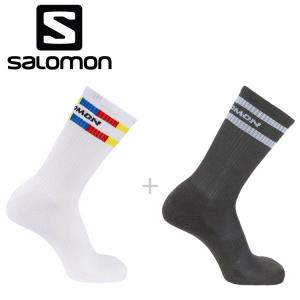 サロモン SOCKS SALOMON 365 CREW 2-PACK WHITE/MART LC1982700 メンズ レディースの商品画像