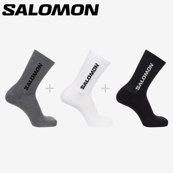 サロモン EVERYDAY CREW 3-PACK LC2086200 メンズ レディース メール便...