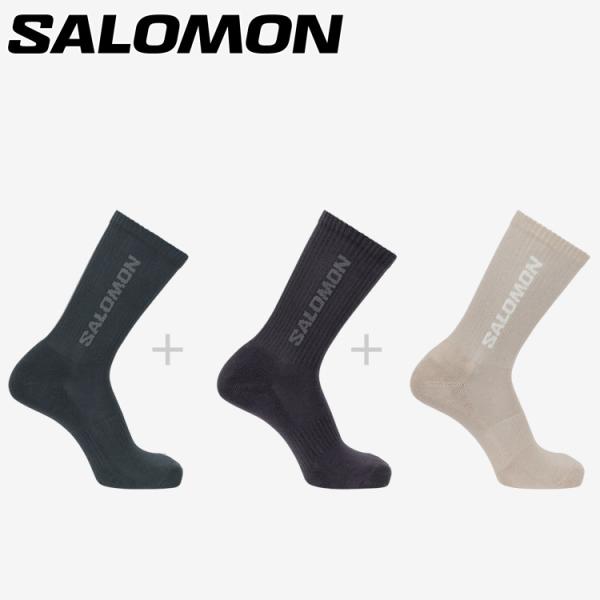 サロモン EVERYDAY CREW 3-PACK LC2726300 メンズ レディース メール便...
