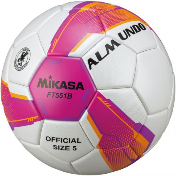 ミカサ MIKASA サッカー5号貼り 検定球 ピンク/紫 FT551B-PV FT551BPV