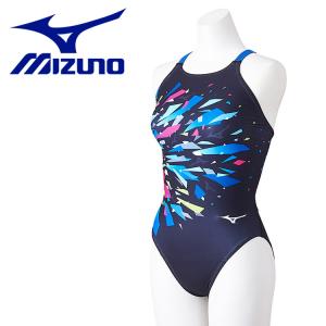 ミズノ 競泳練習用ミディアムカット ジュニア N2MAB48209の商品画像