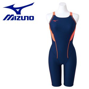 メール便送料無料 ミズノ MIZUNO スイム 水泳 水着 競泳練習用ハーフスーツ N2MG827886 レディース｜ezone