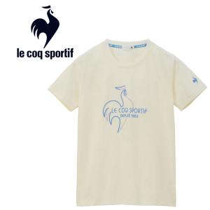 メール便送料無料 ルコック スポルティフ le coq sportif  ヘランカサンスクリーン 半袖Tシャツ ウィメンズ QMWXJA01-EWH｜ezone