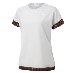メール便送料無料 ルコック le coq sportif テニス 半袖ゲームシャツ ウィメンズ QTWQJA06-SLV
