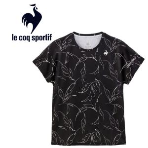 メール便送料無料 ルコック スポルティフ le coq sportif テニス EXcDRY DーTecゲームシャツ ウィメンズ QTWXJA05-BK｜ezone