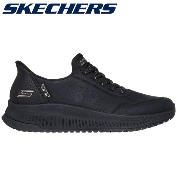 SKECHERS スケッチャーズ BOBS SQUAD 4-KEY LOOK 117740-BBK ...
