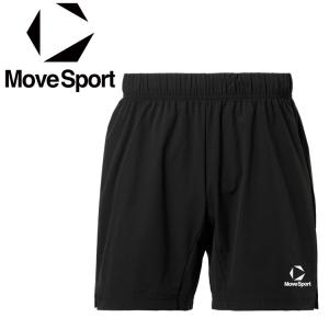 デサント DESCENTE MOVESPORT ムーブスポーツ バレーパンツ すっきりシルエット股下18cm SV6SHP03M-BK00 メンズ メール便送料無料