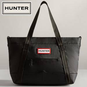 ハンター HUNTERナイロン ミディアム トップ クリップ トート バッグ UBS1201KBM-BLK