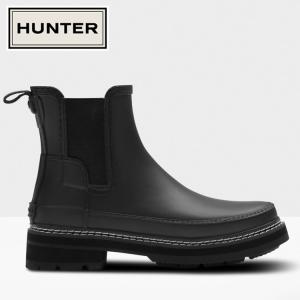 期間限定お買い得プライス HUNTER ハンター レディース リファインド スティッチ ディテール チェルシー ブーツ WFS2100RMA-BLK