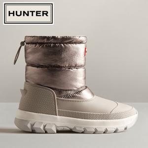 期間限定お買い得プライス HUNTER ハンター レディース インシュレイティド メタリック ショート スノー ブーツ WFS2106NEB-DSH