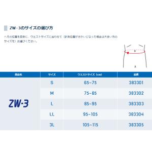 ザムスト ZW-3 腰用サポーターサポート Z...の詳細画像5