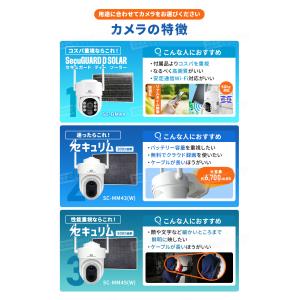 防犯カメラ 屋外 家庭用 ソーラー 防犯灯 パ...の詳細画像5