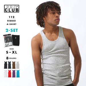PRO CLUB プロクラブ タンクトップ メンズ 2枚セット 112-2PIECES USAモデル【返品・交換不可】【メール便可】【COP】[a-shirts]｜freshbox
