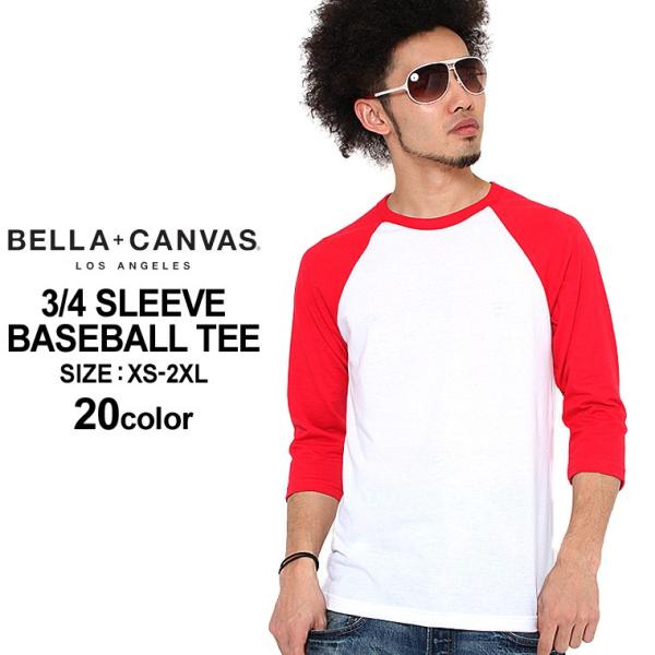 ベラキャンバス ロサンゼルス Tシャツ 七分袖 ラグラン 無地 メンズ レディース 3200 BEL...