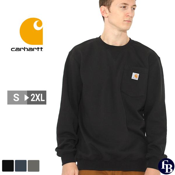 Carhartt カーハート トレーナー メンズ スウェット ゆったり 大きめ 無地 ポケット付き ...