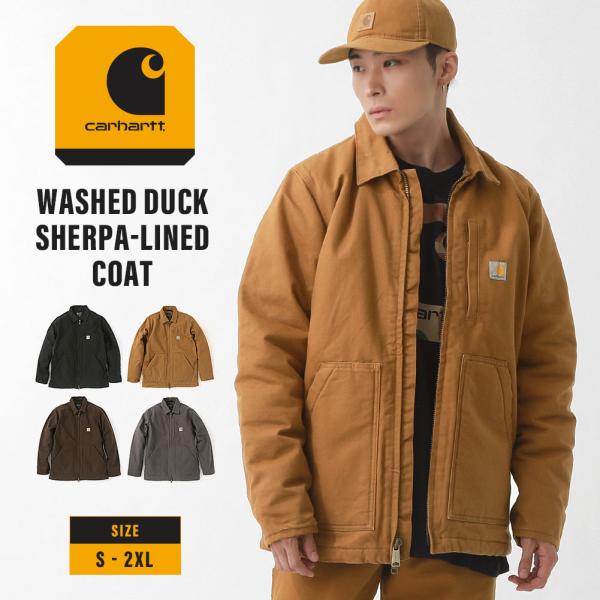 Carhartt カーハートジャケット メンズ ダックジャケット アウター ボア シェルパ 大きいサ...